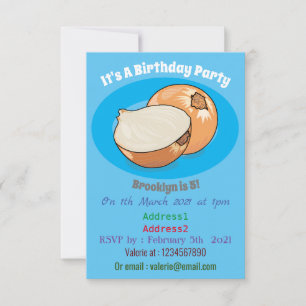 Invitation Illustration d'oignon
