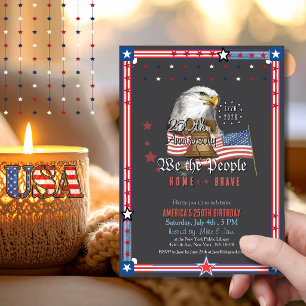 Invitation Illustration du 250e anniversaire des États-Unis