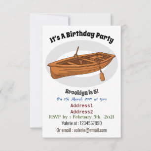Invitation Illustration d'un bateau à roues