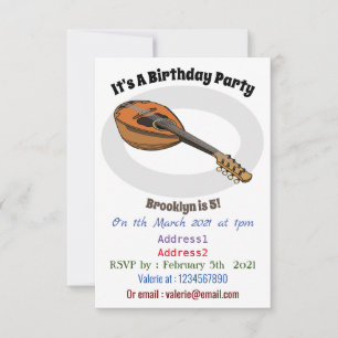 Invitation Illustration en mandoline