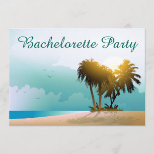 Invitation Illustration pour la plage