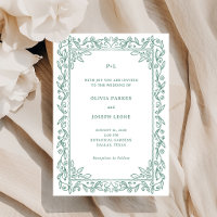 Illustrations botaniques | Mariage Vert Sauge