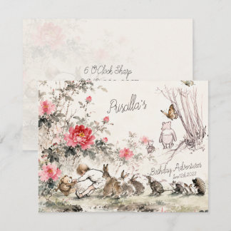 Invitation Illustrations des Aventures de Winnie l'ourson