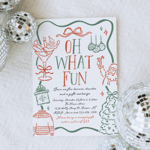 Invitation illustrative de fête de Noël
