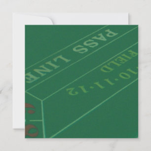 Invitation Image de table Gamblers Craps