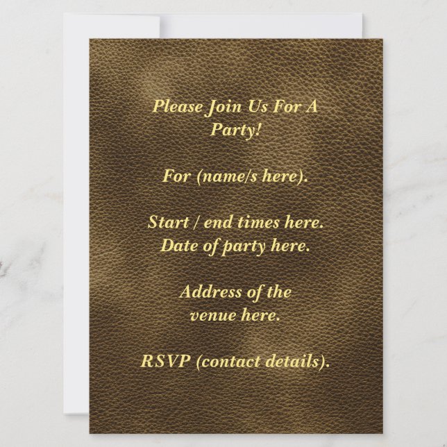 Invitation Image faite sur commande imprimée de monogramme. (Devant)