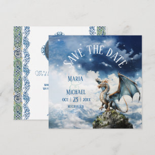 Invitation Imaginaire Dragon celtique Mariage Enregistrer la