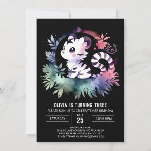 Invitation Imaginaire Enfants Tigre Anniversaire