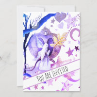 *~* Imaginaire Fairy Sky Moon Anniversaire Invitat