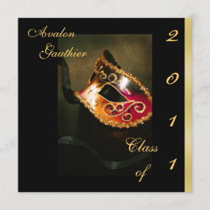 Invitation Imaginaire Masquerade Classe D'Invitation De Diplô