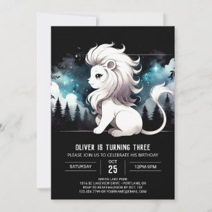 Invitation Imaginaire Pastel Lion