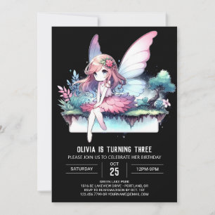Invitation Imaginaire Whimsy Fairy Anniversaire