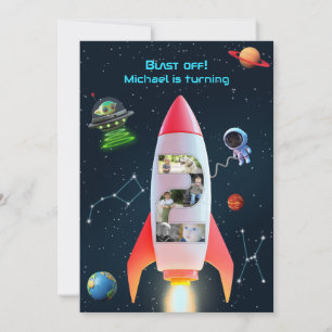 Invitation Immense Collage Photo Deux   Rocket Space 2e anniv