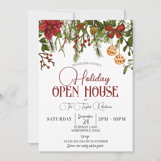 Invitation Immobilier Maison ouverte, Ménage de vacances (Devant)