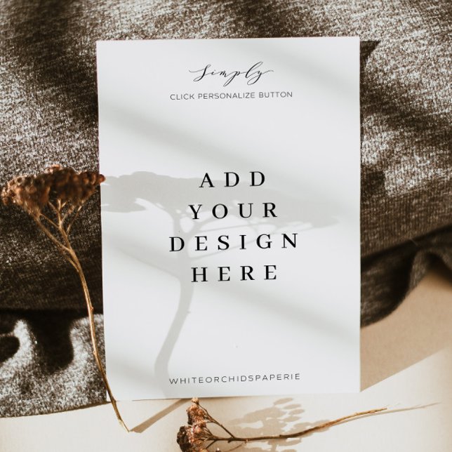 Invitation Impression de carton d'invitation 5"x7" (Créateur téléchargé)