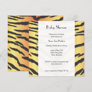 Invitation Impression de tigres, Tiger, Jungle, Baby shower