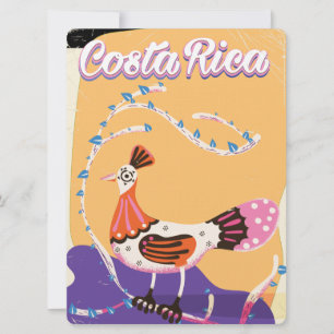 Invitation Impression de voyage vintage costaricain