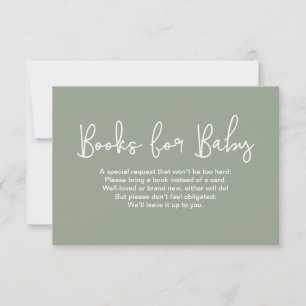 Invitation Impression numérique de demande de livre pour baby