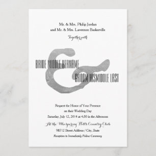 Invitation Impression typographique rustique