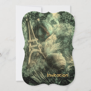 Invitation Impressionnisme pays français chic tour eiffel