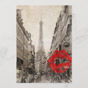 Invitation impressionnisme paysage automne paris tour eiffel