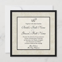 Impressionniste Crème rose Roses - Mariage Invite