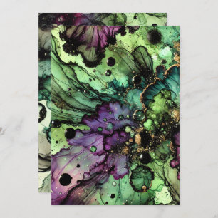 Invitation Imprimable Brow de sorcière Halloween Encre d'alco