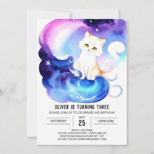 Invitation Imprimable Chat Magique Anniversaire