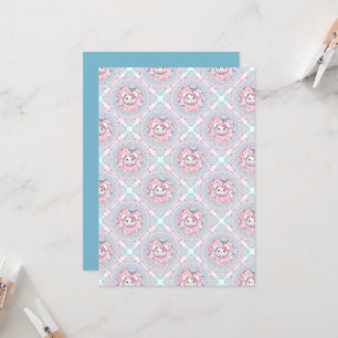 Invitation Imprimable Cute Pastel Kawaii Bunny Carrelage diam