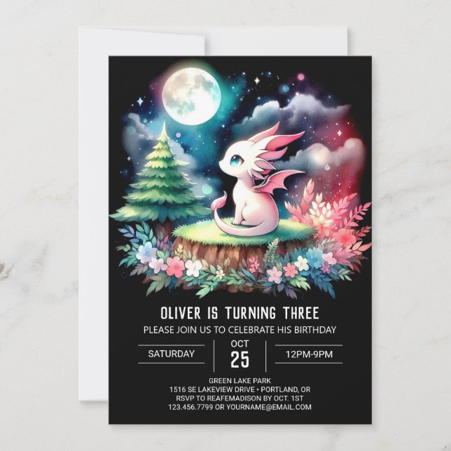 Invitation Imprimable Fun Dragon Anniversaire (Devant)