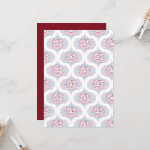 Invitation Imprimable mignonne Pastel Kawaii Bunny Retro Ogee