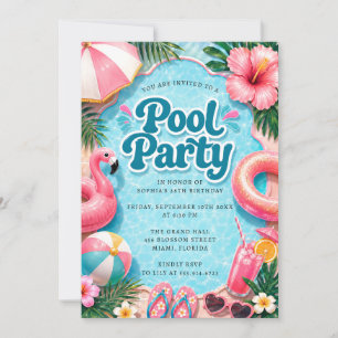 Invitation imprimable pour une fête au bord de la