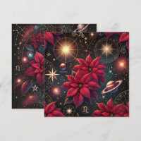 Imprimable Witchy Celestial Poinsettia Scrapbook