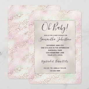 Invitation Imprimante en noir glam doré Ombre couleur dorée
