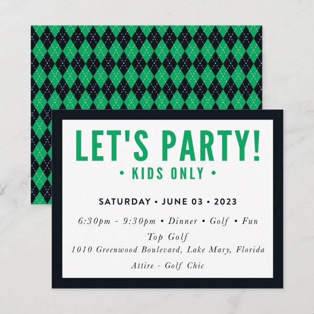 Invitation IMPRIMER LA COMMANDE DE Sari - Dylan Lets Party Ki (Devant / Derrière)