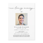 In Love Memory Photo Memorial Service funéraire