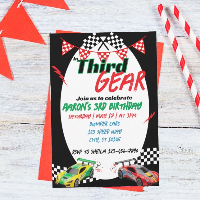 Invitation In Third Gear, Racing 3rd Birthday (Créateur téléchargé)