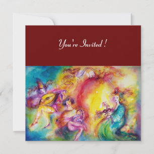 Invitation INCENDIE DU CARNIVAL, Bal masqué de Mardi Gras