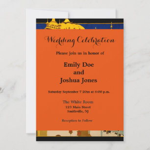 Invitation Inde affiche voyage art vintage indien