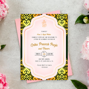 Invitation Inde Hindu Houseréchauffe Griha Pravesh
