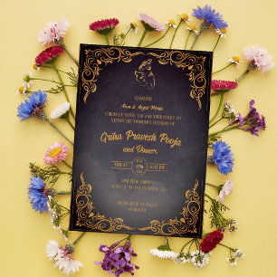 Invitation Inde Hindu Houseréchauffe Griha Pravesh