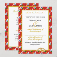 INDIA Christian Celebration Mariage RED