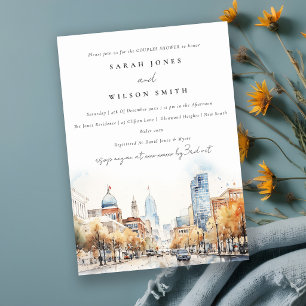 Invitation Indianapolis Indiana Paysage Couple Douche