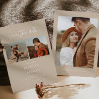 INDIE Bohemian Photo Enregistrer la date Invitatio