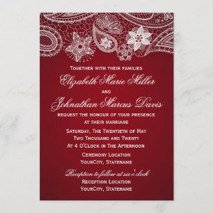 Invitation indienne, choisissez votre couleur !