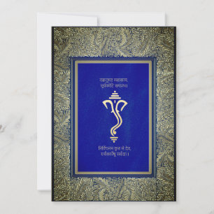 Invitation indienne hindu Ganesha