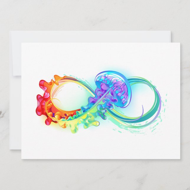 Invitation Infinity avec Rainbow Jellyfish (Devant)