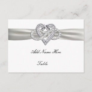 Invitation Infinity Heart Mariage Table Place Card