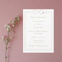 Infinity Love Monogramme Double Mariage de bonheur