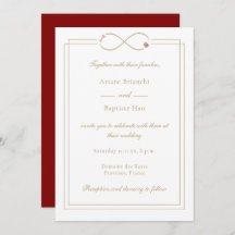 Infinity Love Monogramme Double Mariage de bonheur